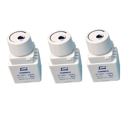 Bộ 3 điều chỉnh dimmer đèn 1000W mặt Sino