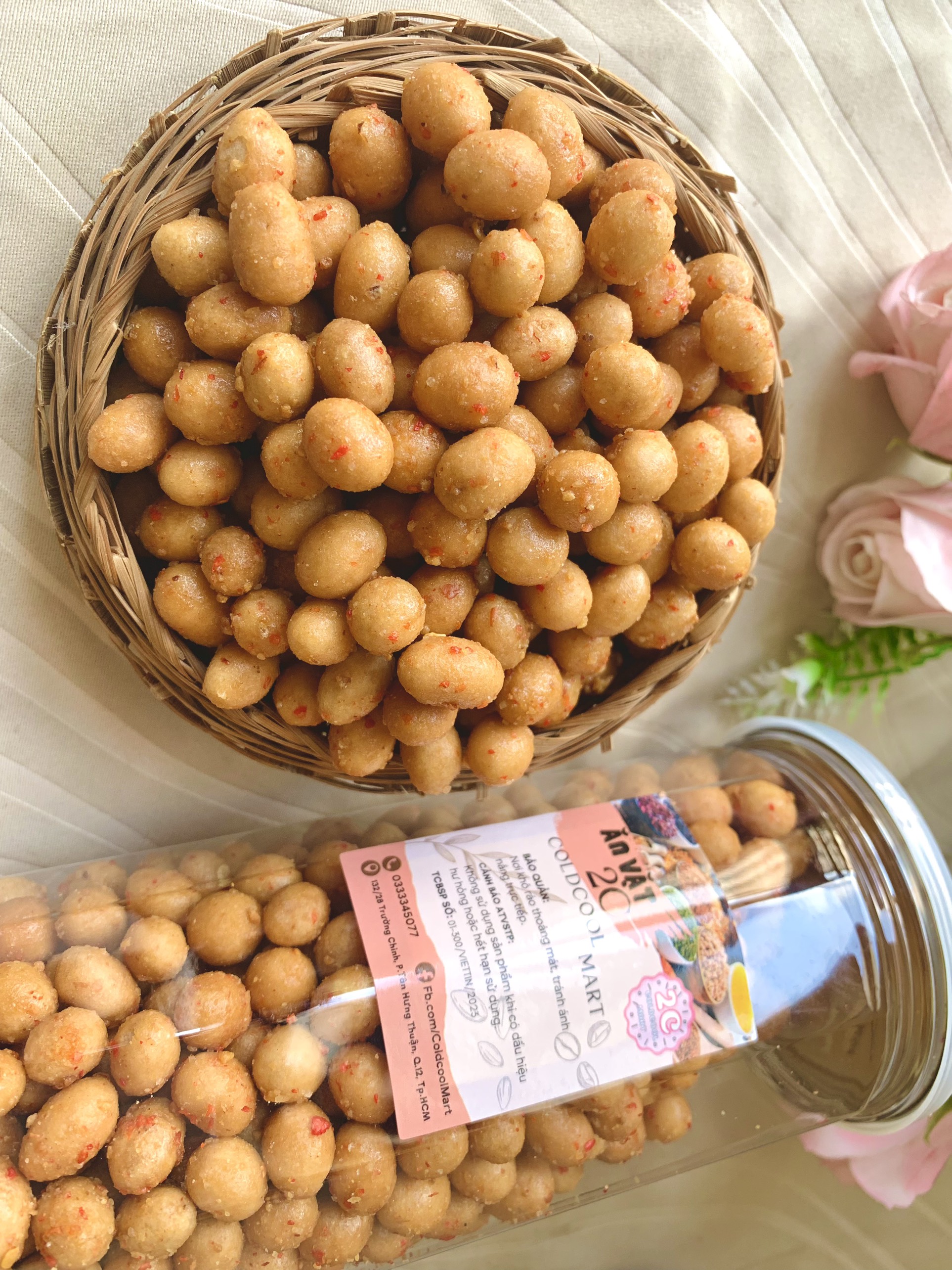 Đậu Phộng Da Cá Tỏi Ớt 500g 2c Mart