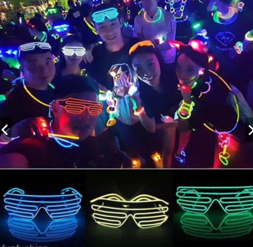 Mắt Kính Viền Đèn Led Phát Sáng