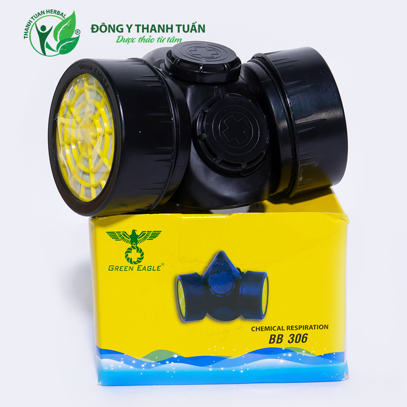 Mặt nạ phòng độc và bụi bẩn 2 phin lọc Green Eagle BB306