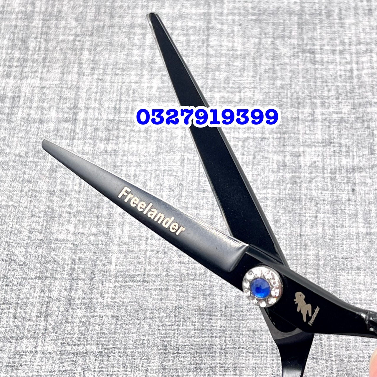 Freelander Kéo Cắt Tóc Nhật 6.0 Inch Fld Rồng Đen Thép S440C Độ Cứng Trên 62HRC Kèm Bao Da Chất Lượng Cao