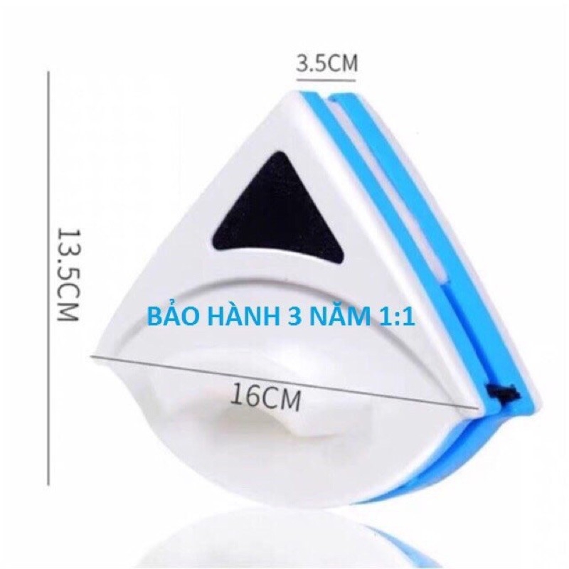 Dụng cụ lau kính 2 mặt hút nam châm