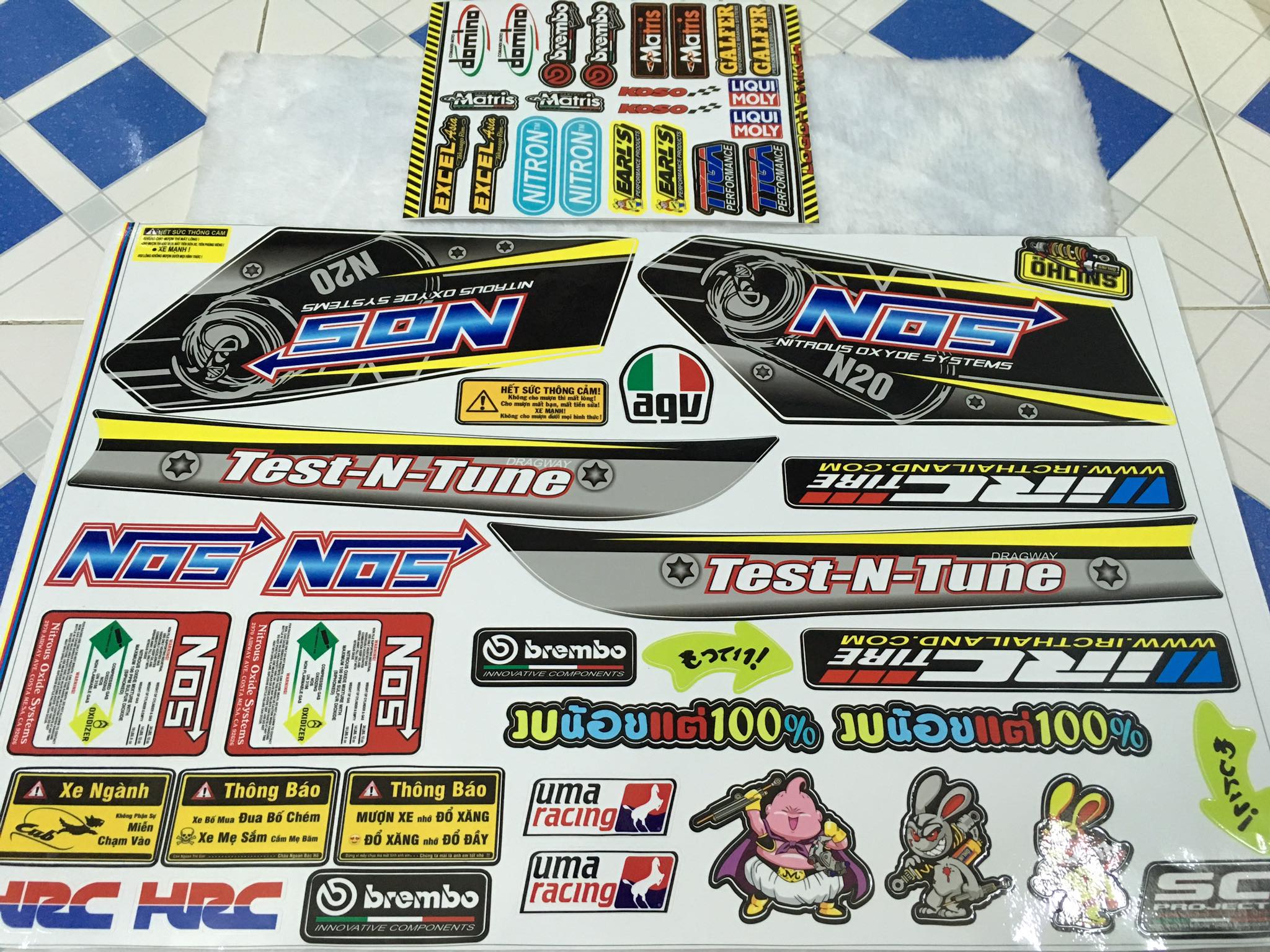 TEM RỜI CUB 82 NOS TẶNG SÉT TEM LOGO