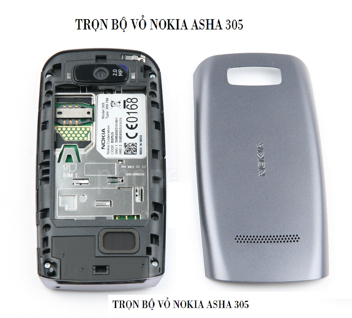 [HCM]TRỌN BỘ VỎ DÀNH CHO NOKIA ASHA 305
