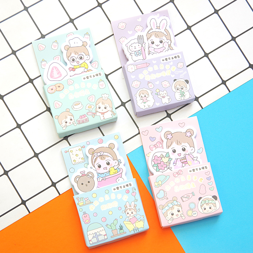 Giấy Note Hình Cô Gái Dễ Thương (6x10cm)