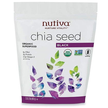 [HÀNG MỸ CHÍNH HÃNG] Hạt Chia Nutiva Organic Chia Seed Của Mỹ (970gr)