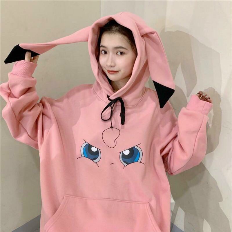Thời trang Áo khoác nỉ hoodie cute hình pikachu pokemon Phong Cách Tuổi Teen TEEN