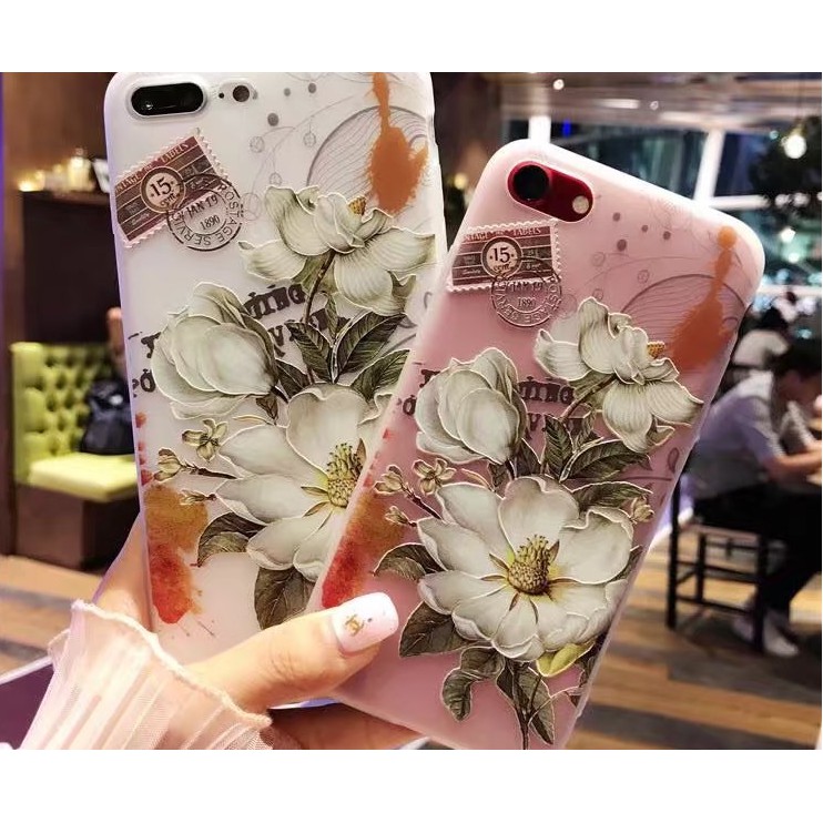 ỐP IP 6 6s 6PLUS 6splus 7 7plus 8 8plus hoa mẫu đơn siêu đẹp