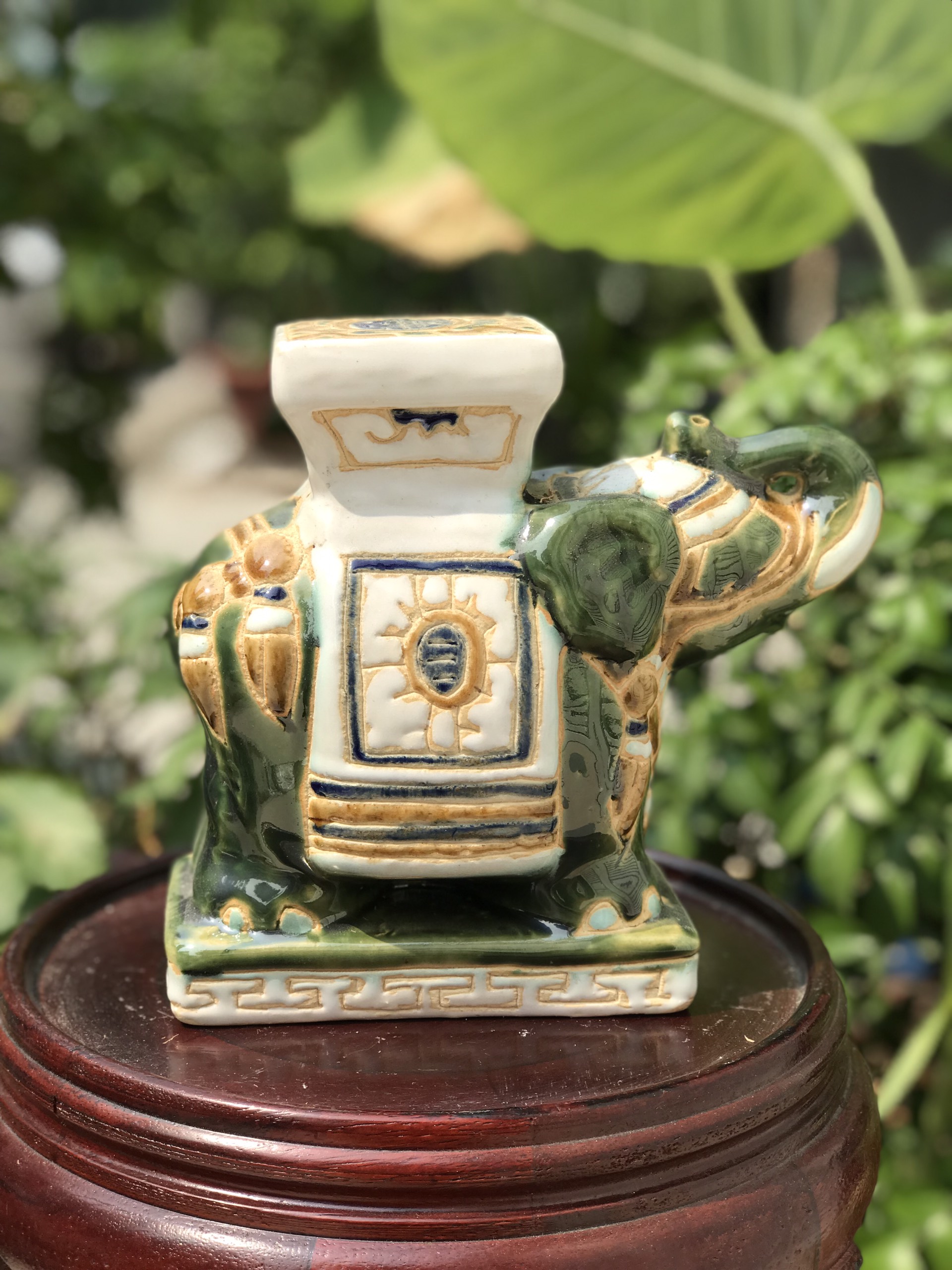 Đôn mini gốm sứ Nam Bộ xưa 17cm
