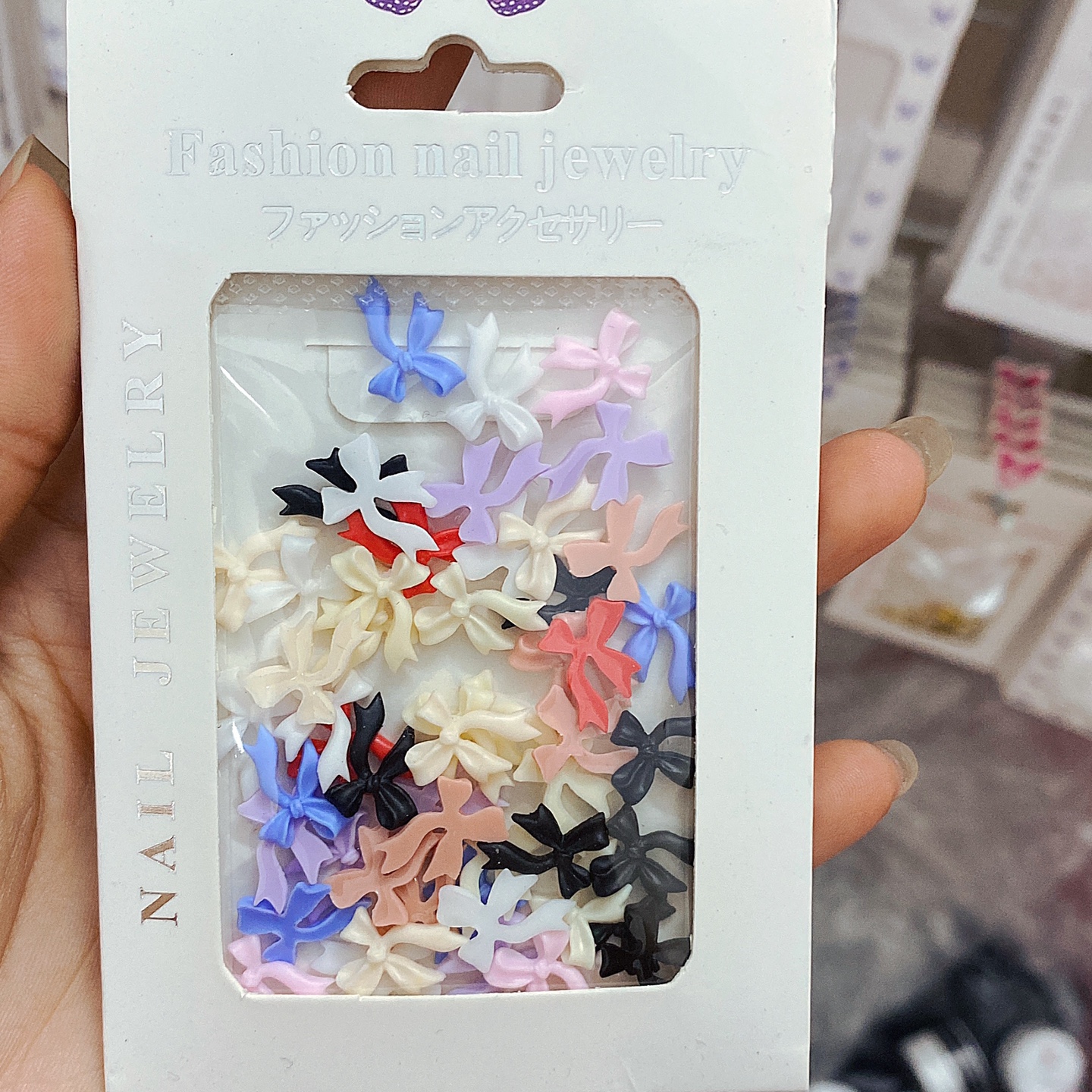 Charm Nơ Phụ Kiện Đính Móng - Mini Nails