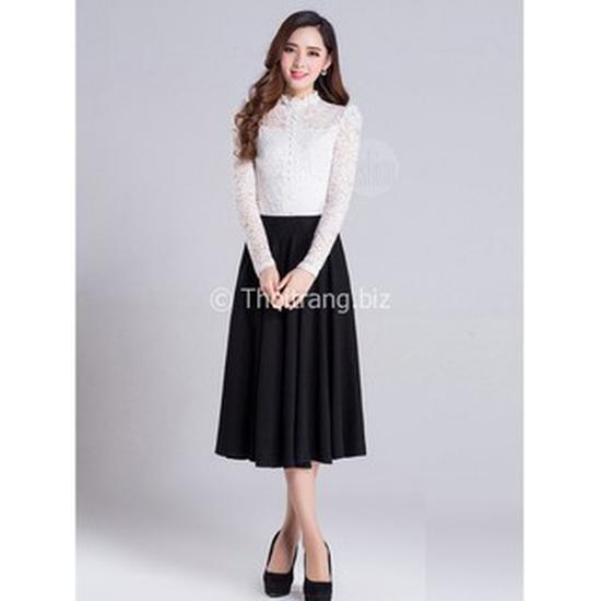 Chân Váy Xòe Dài Thanh Lịch