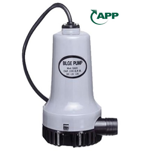 Máy bơm thả chìm sử dụng điện bình DC 12v và 24v APP