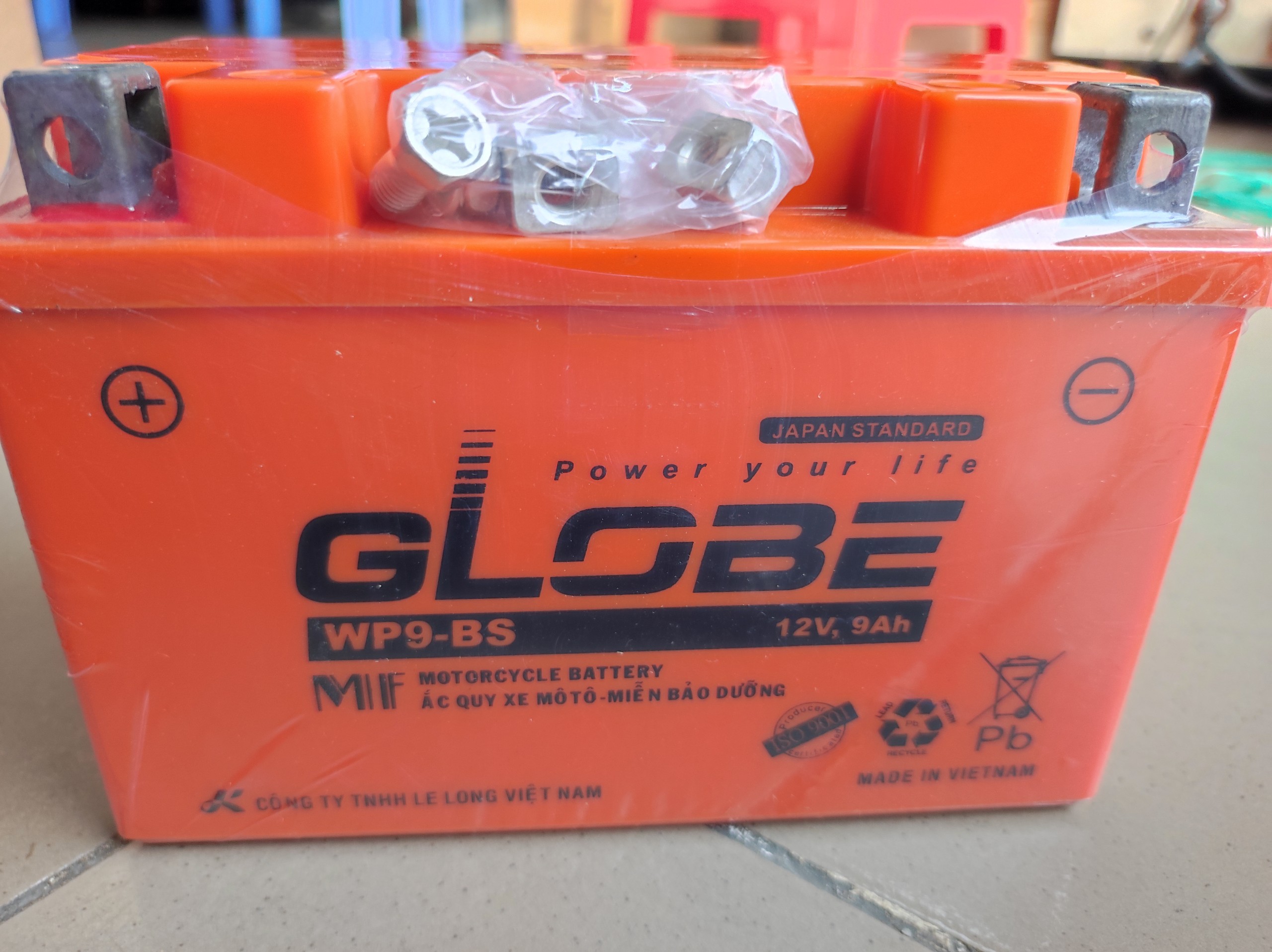 ẮC QUY XE MÁY WP9-BS (12V - 9Ah) - GLOBE