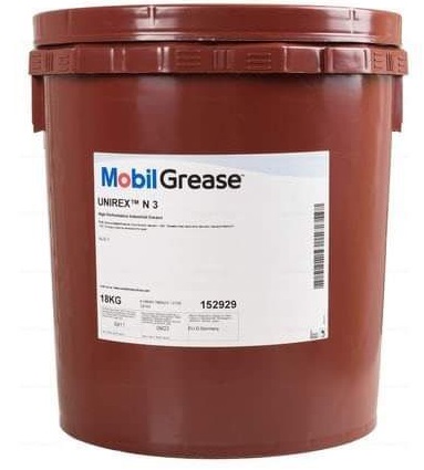 [HCM][Trả góp 0%]Mỡ chịu nhiệt Mobigrease Unirex N3 (18kg) - Mỡ bôi trơn Mobilgrease