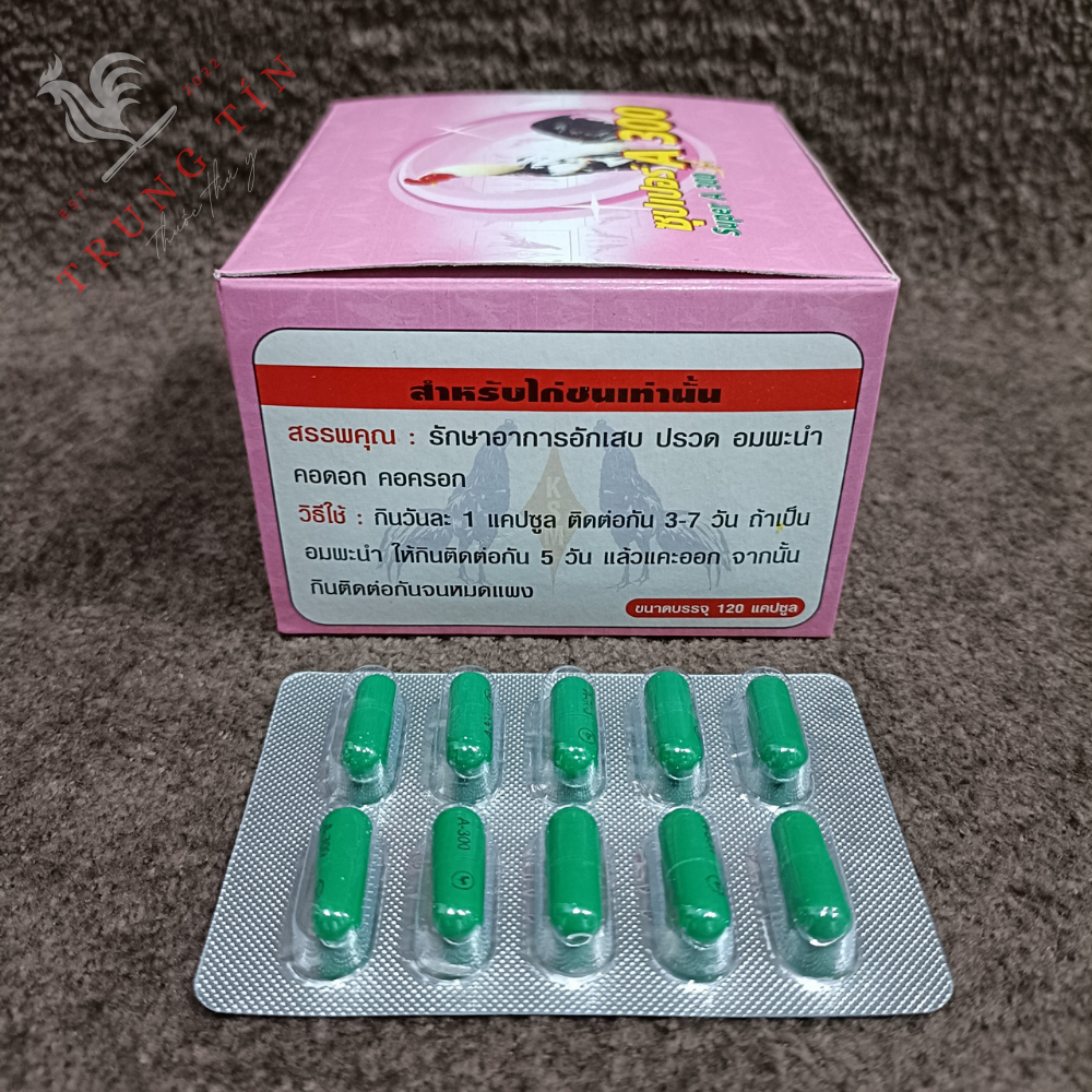 A300 thuốc gà đá ( tiêu kén , gom kén (1 vĩ / 10 viên) thuốc gà chọi