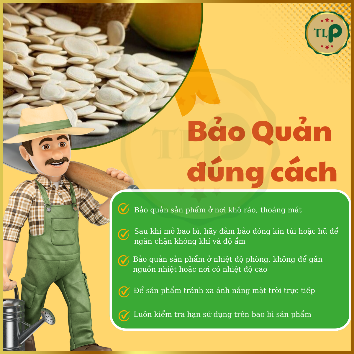 HẠT BÍ TRẮNG TÂN LỘC PHÁT | HŨ 500G