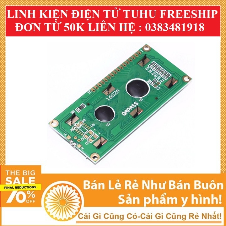 Màn Hình LCD 16x2 3.3-5V-linhkiendientubk