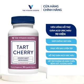 Viên uống hỗ trợ giảm acid uric máu THE VITAMIN SHOPPE Tart Cherry 90 viên thumbnail