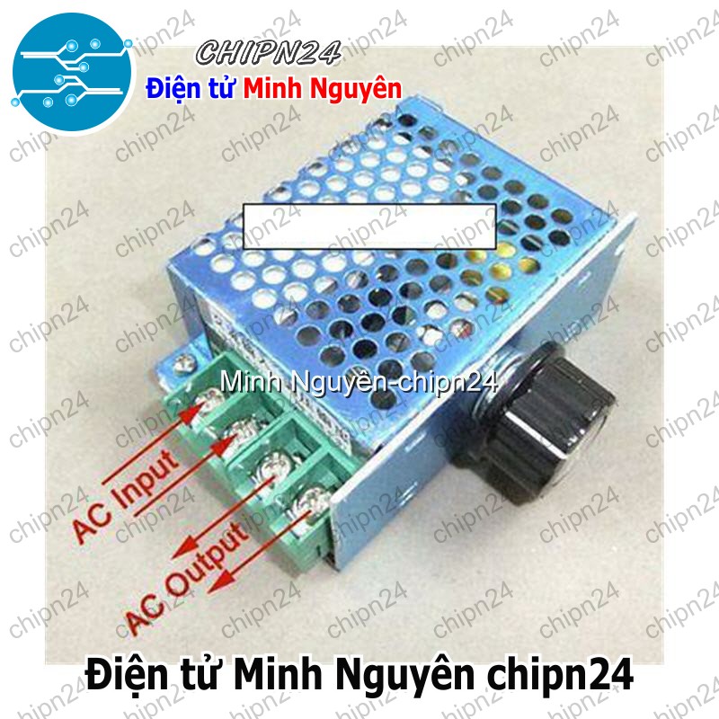 [1 cái] (Q112) Dimmer AC 220V 4000W có vỏ - HH000933