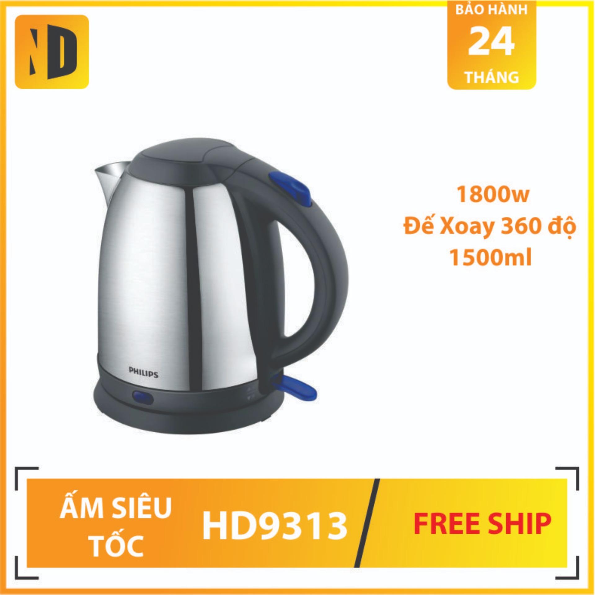 Bình siêu tốc Philips HD9313 1.5L (Trắng) - Tương đương HD9306