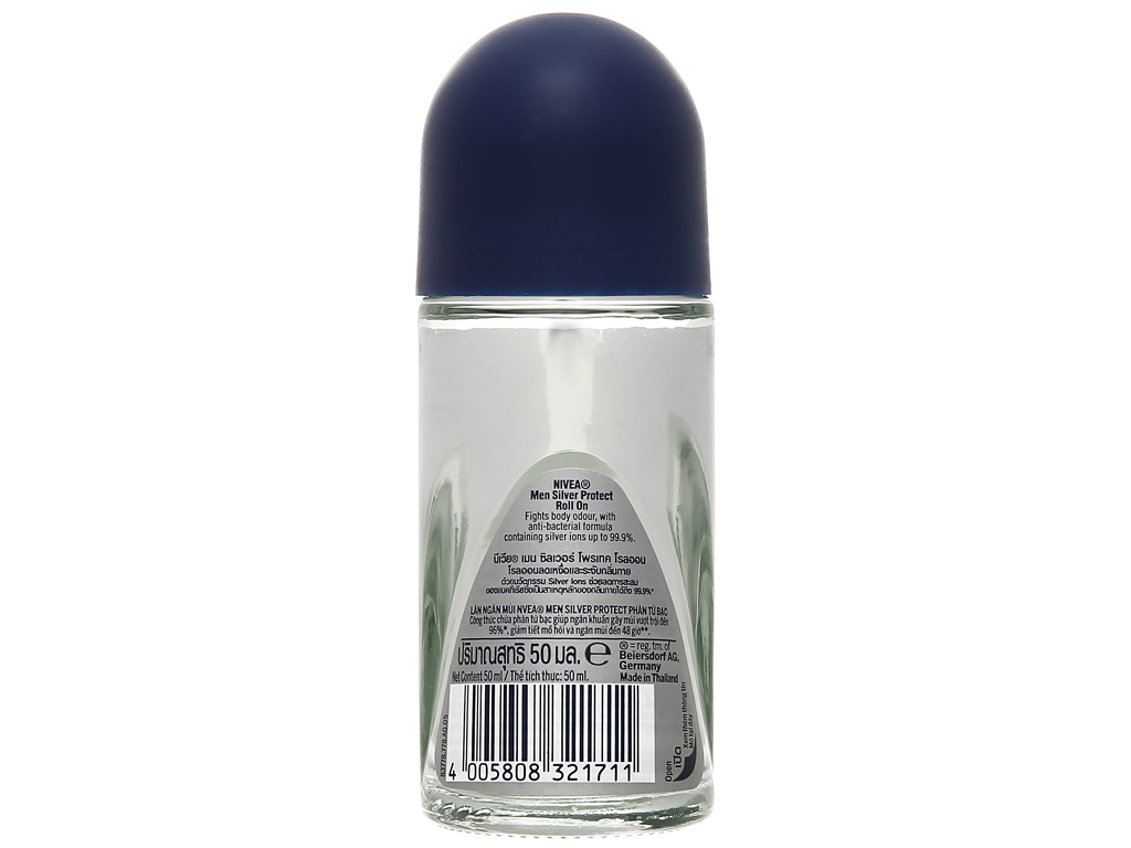 Lăn ngăn mùi Nivea Men Silver Protect phân tử bạc 50ml