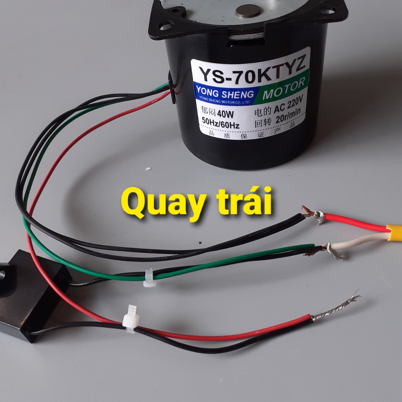 Mô tơ giảm tốc 220V 40w (70ktyz)