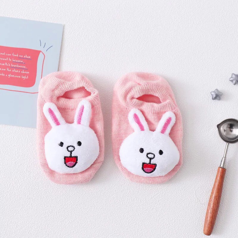 Tất sơ sinh hình thú 5D cho bé