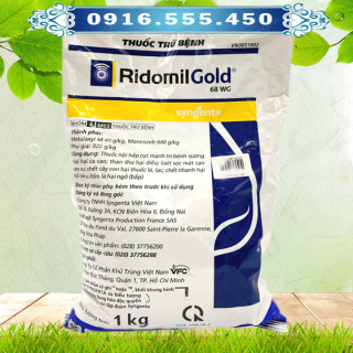 Ridomil Gold 68WG 1kg Phòng trừ nấm bệnh đốm lá, thán thư, sương mai thumbnail