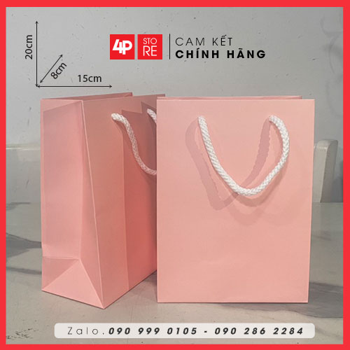 01 TÚI KRAFT HỒNG 120GSM - NHIỀU SIZE