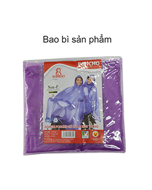 Áo Mưa Rando 2 Nón Trong Màu