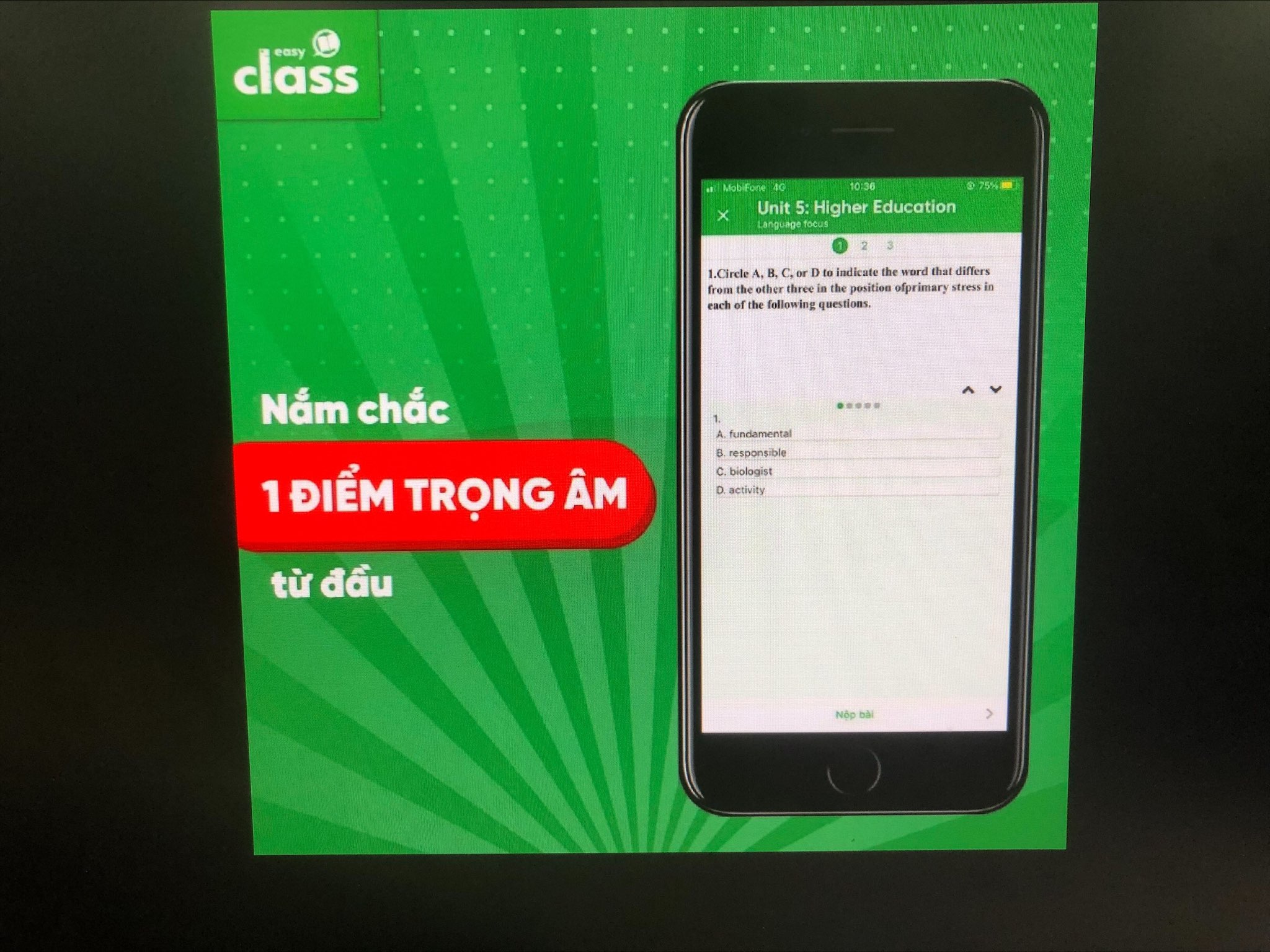 Thẻ học tiếng anh trọn đời Easy Class