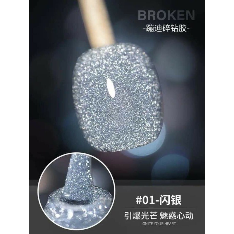 Sơn gel flash-on, phát sáng khi chiếu đèn flash