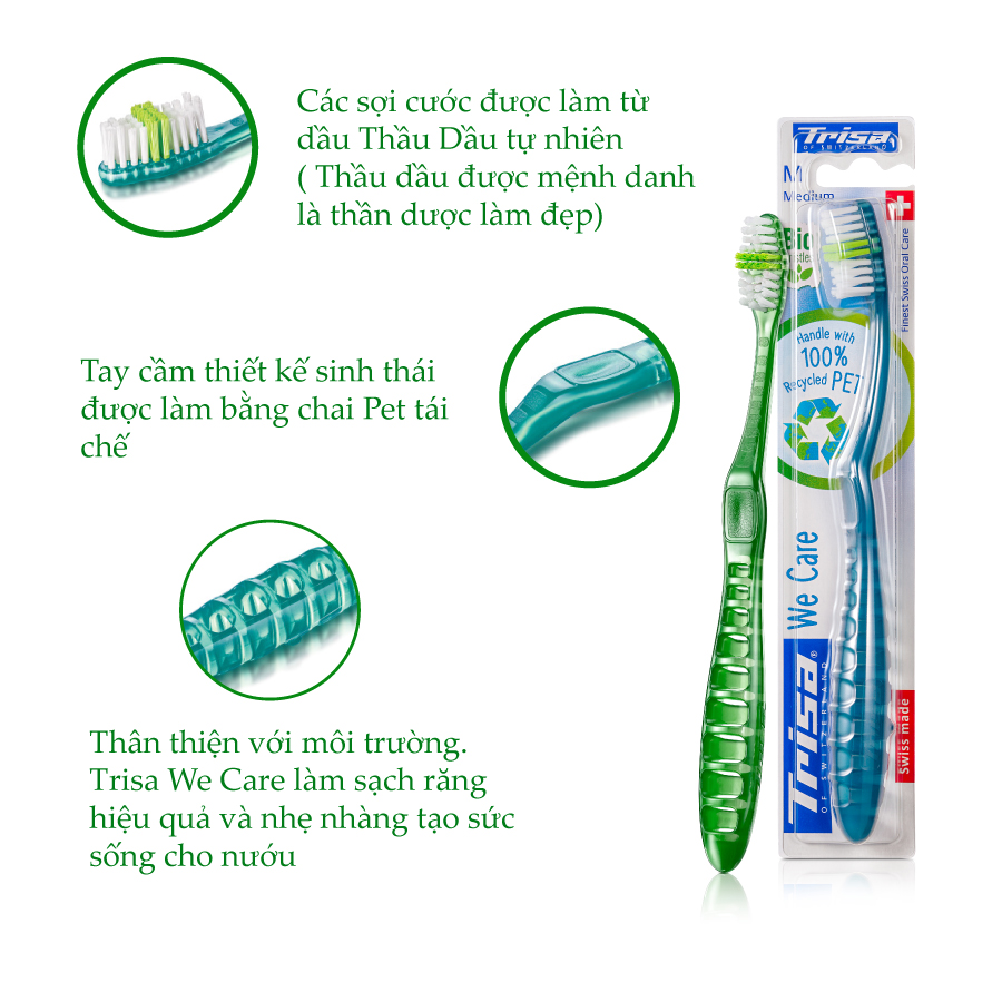 Combo 2 Bàn Chải Đánh Răng Trisa We Care