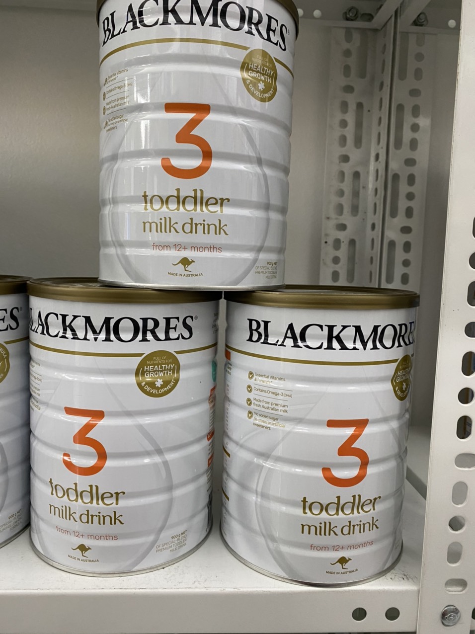 Sữa BLACKMORES. số 3 Toddler-Úc 900G 1 tuổi trở lên