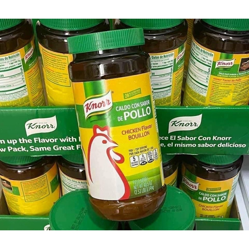 Date 4 2023-Hạt nêm Knorr Gà 1kg của Mỹ