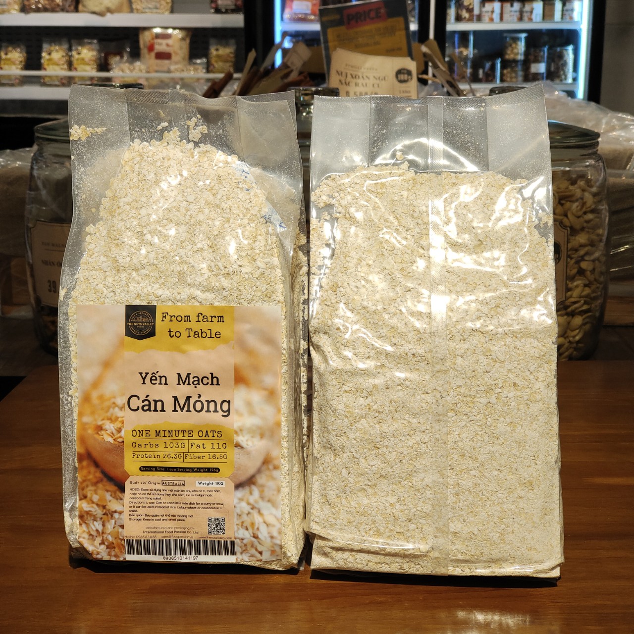 Yến Mạch Cán Dẹp Nguyên Chất – Ăn Kiêng, Ăn Dặm, Tốt Cho Tiêu Hóa, Eat Clean – Oats, The Nuts Valley
