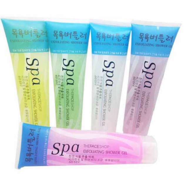 giá sỉ tại kho Gel Kem tẩy da chết Spa Exfoliating Shower Gel