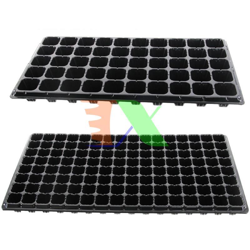 Bộ 5 khay ươm cây, khay ươm hạt, vỉ ươm (128 lỗ)(Đen)