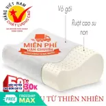 (100% CAO SU) Gối cao su non, gối  ngủ chống mỏi cổ- Gối cao su non Công nghệ Nhật Bản cao cấp, nâng đỡ đốt sống cổ, chống ngáy ngủ và đau mỏi vai gáy, giúp ngủ ngon, 100% cao su tự nhiên, mềm mại êm ái giảm căng thẳng