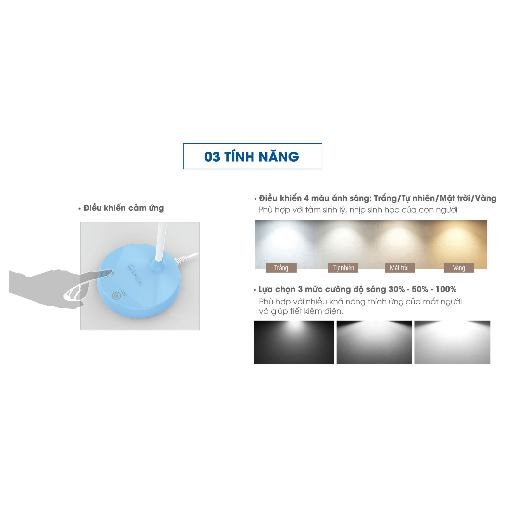 Đèn bàn LED chống cận 6W Rạng Đông RL-38 Plus.LED