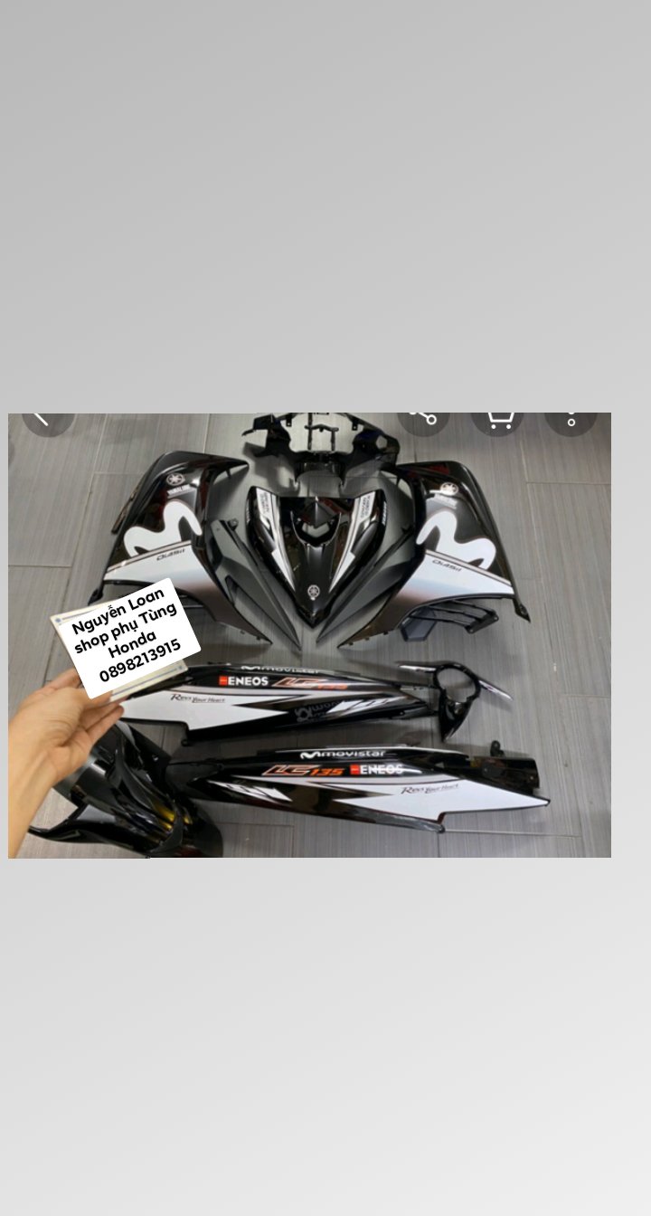 YAMAHA - DÀN ÁO CHO XE EXCITER 135 MÀU ĐEN FULL DÀN MÀU 10 MÓN