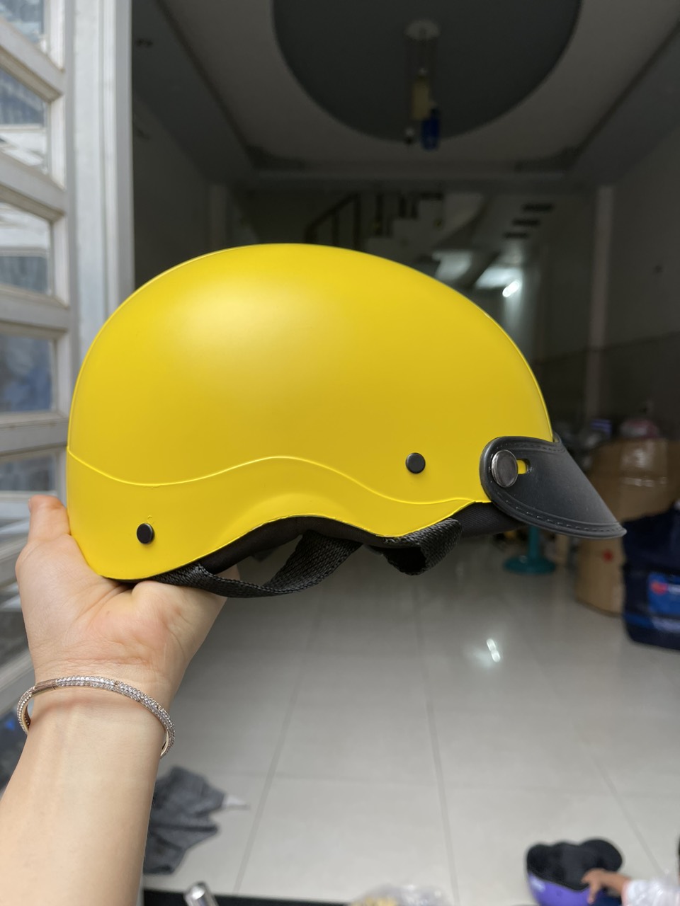 nón bảo hiểm nửa đầu nhiều màu lựa chọn