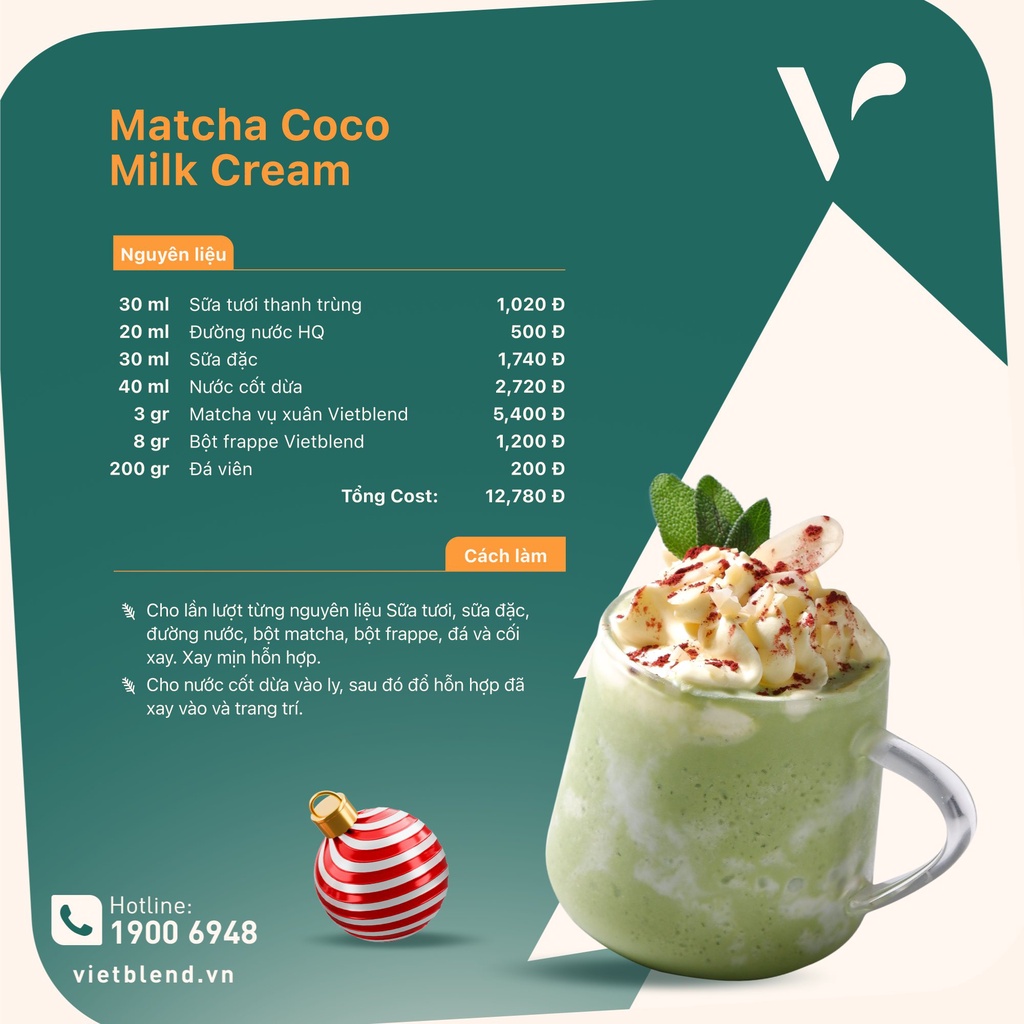 Bột Frappe Đá Xay VIETBLEND Túi 500g