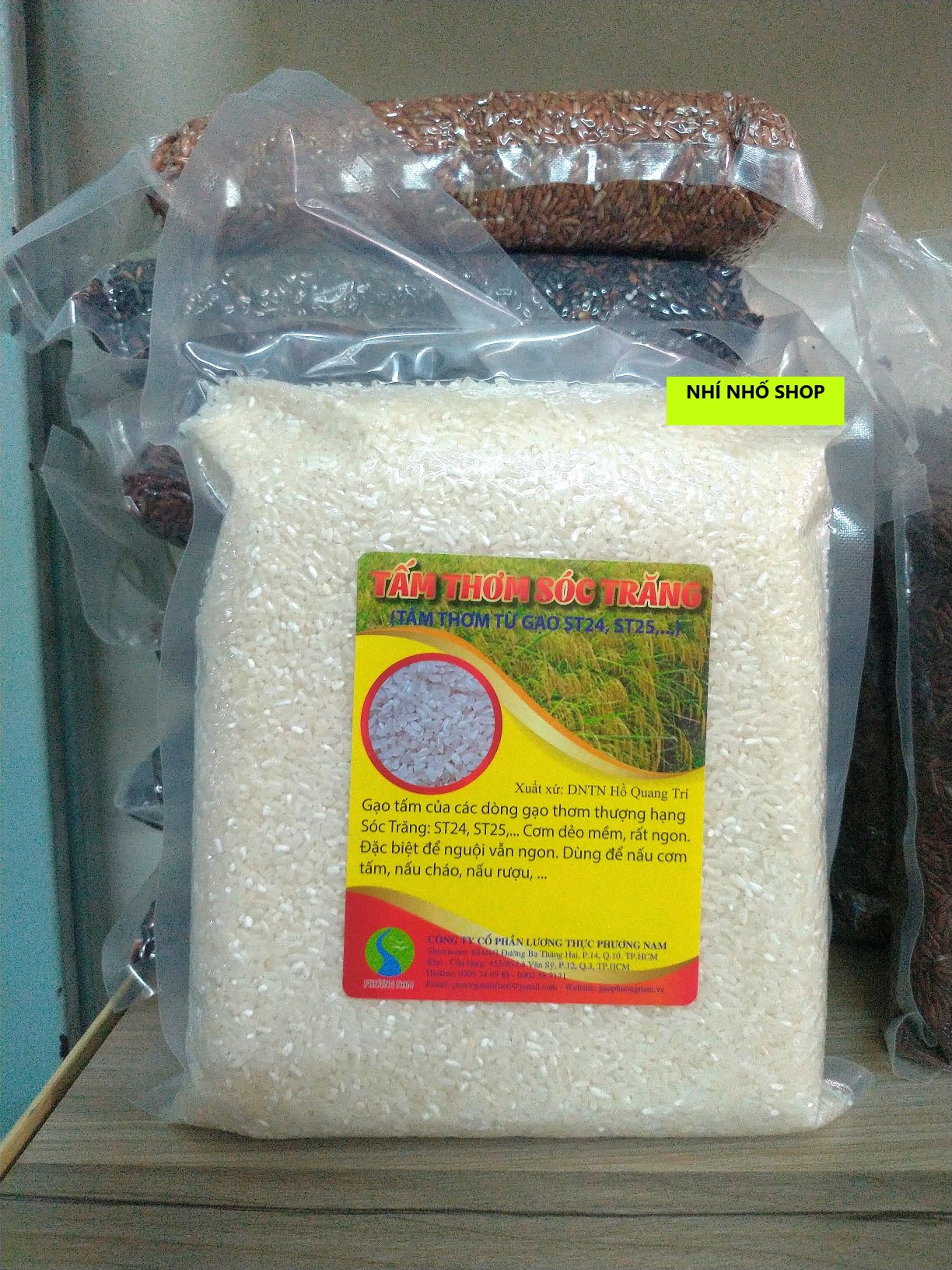 St25 Soc Trang Fragrant Rice (1kg Vacuum-Sealed Bag)