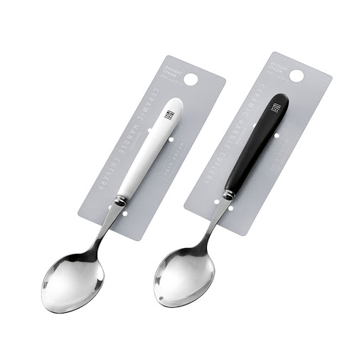 Thìa inox cao cấp dùng khi ăn đồ tráng miệng Echo Nhật Bản 18.8cm
