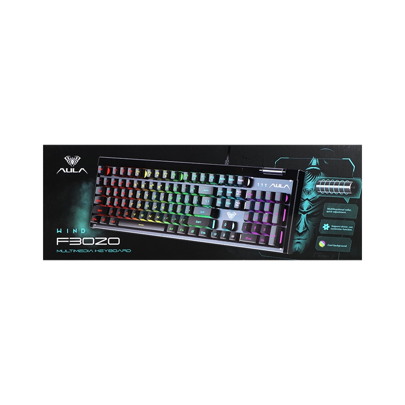 BÀN PHÍM CƠ F3020 GAMING ĐÈN LED USB MÀU ĐEN