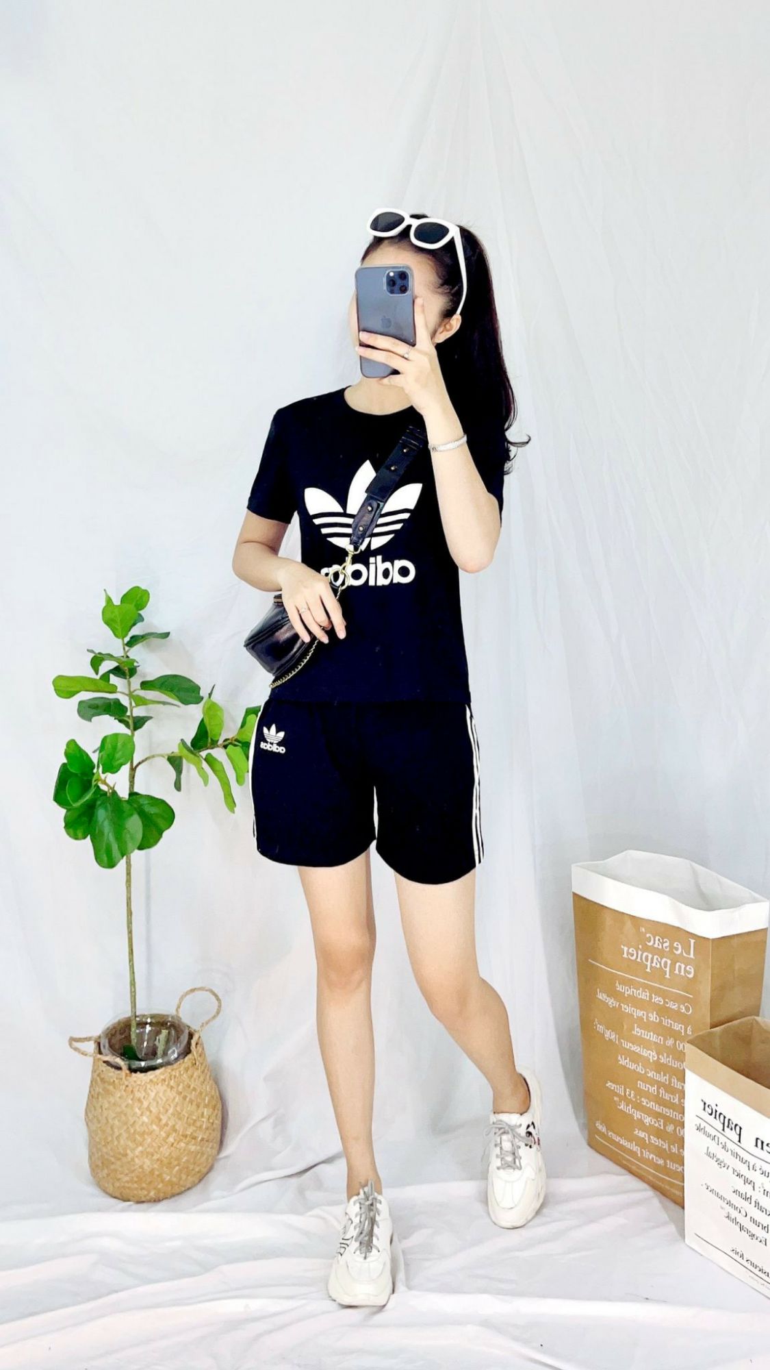 Bộ thể thao cotton adi.das / set đồ nữ / bộ đồ nữ