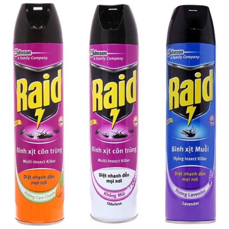 Xịt côn trùng Raid 520ml