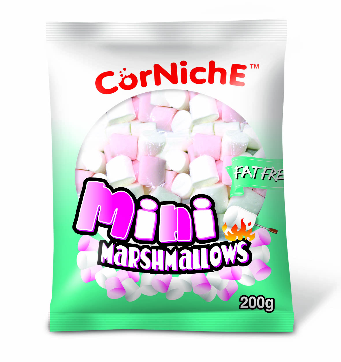 Kẹo marshmallow trắng hồng 200g