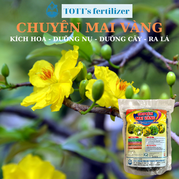 Combo Phân Bón Mai chuyên dùng chăm sóc cây Mai (nảy chồi 30-10-10, bung đọt, phân mai)